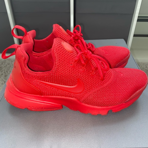all red prestos womens